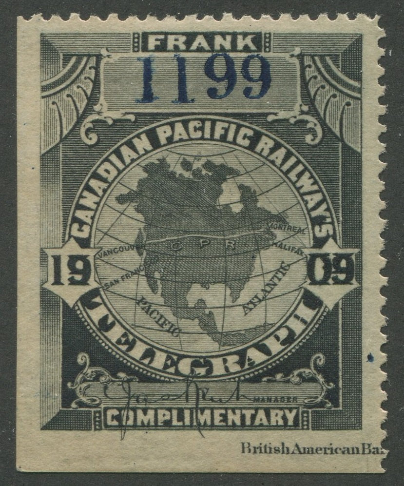 0022CP1907 - TCP22a - Mint, Watermarked