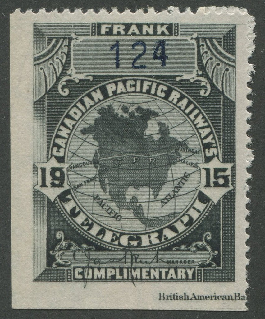 0028CP1907 - TCP28a - Mint, Watermarked