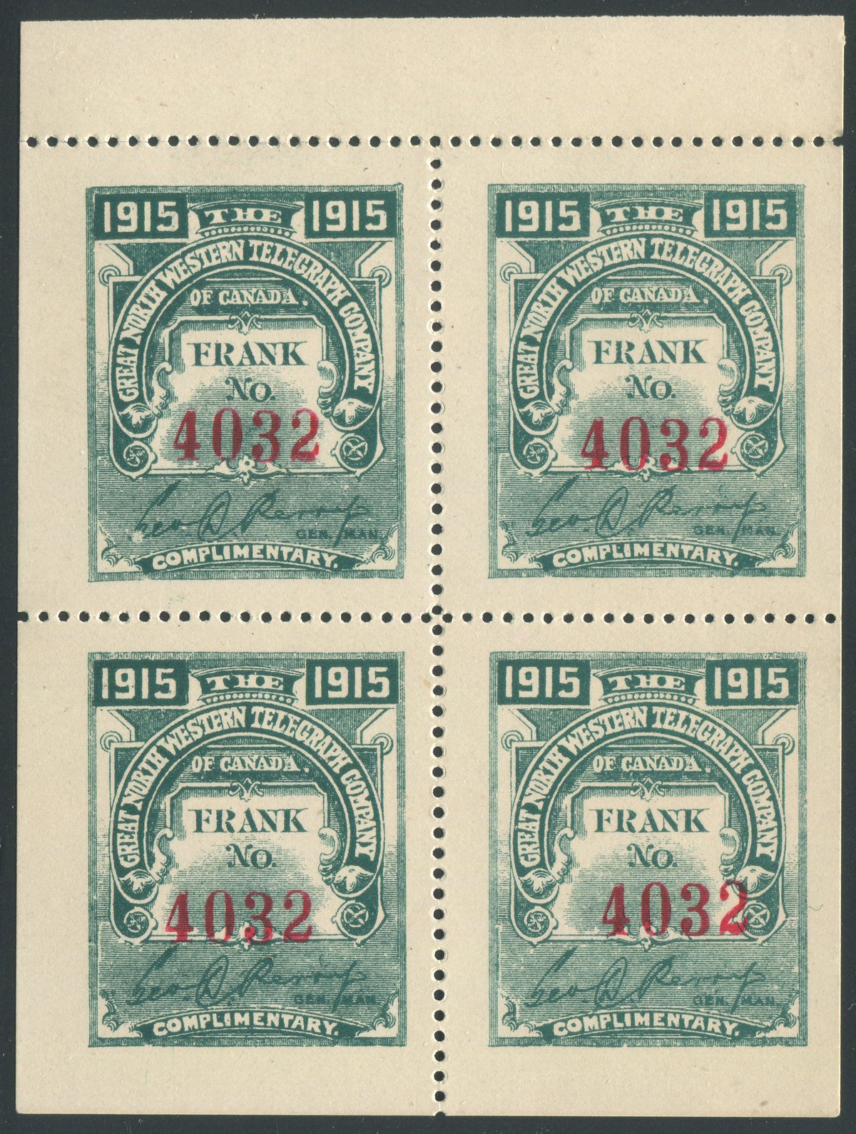 0075GN1907 - TGN26 - Mint Booklet Pane