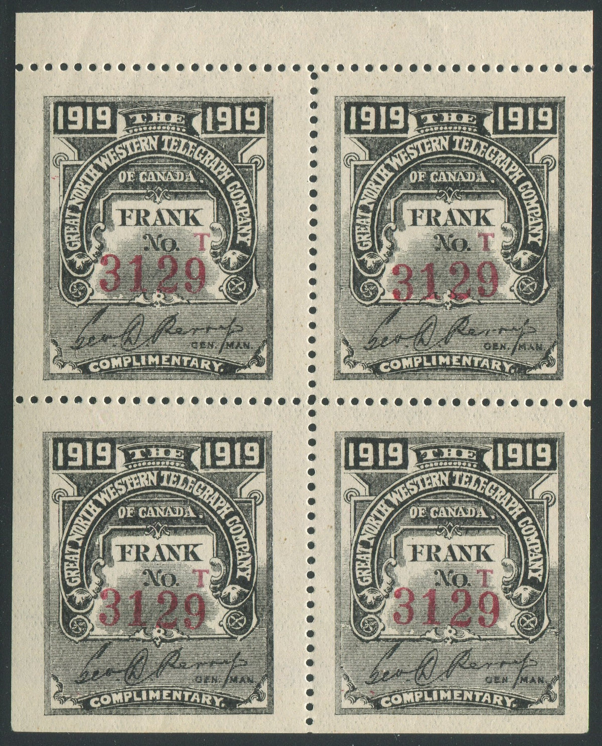 0079GN1907 - TGN30 - Mint Booklet Pane