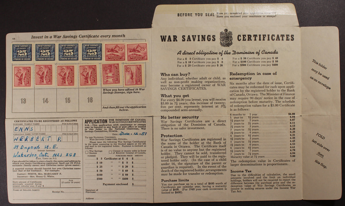 0005WS1711 - FWS - War Savings Booklet