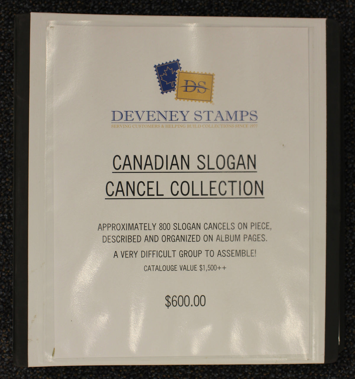 0001CA2002 - Canada Slogan Cancel Collection