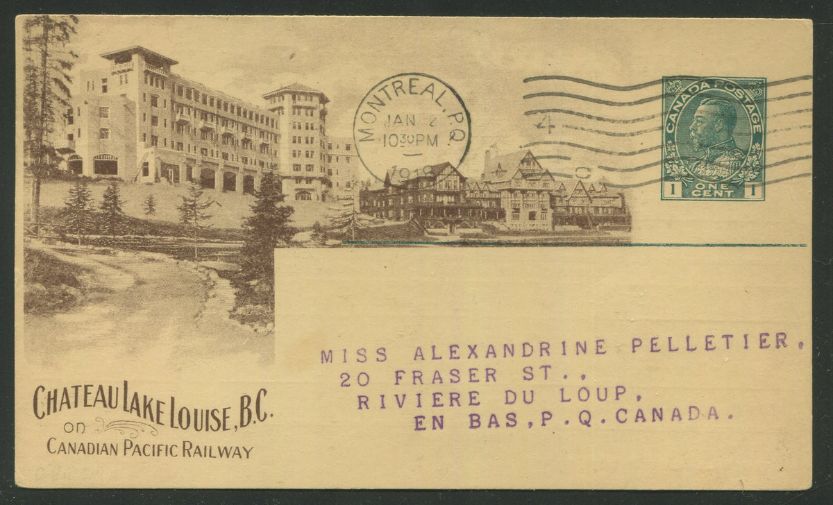 0117CP2209 - Chateau Lake Louise, B.C. - CPR A67 (Used)