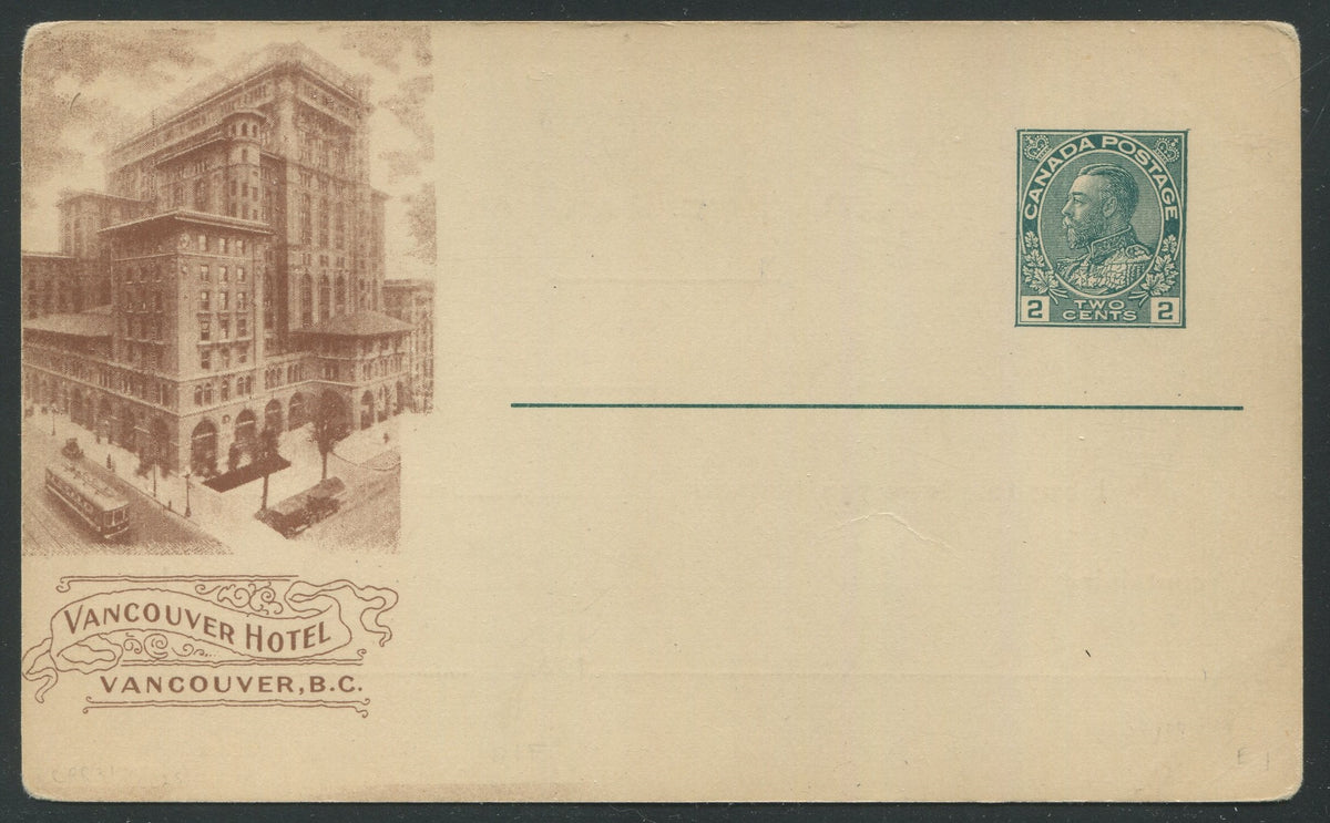0180CP2210 - Vancouver Hotel - CPR F81 (Mint)