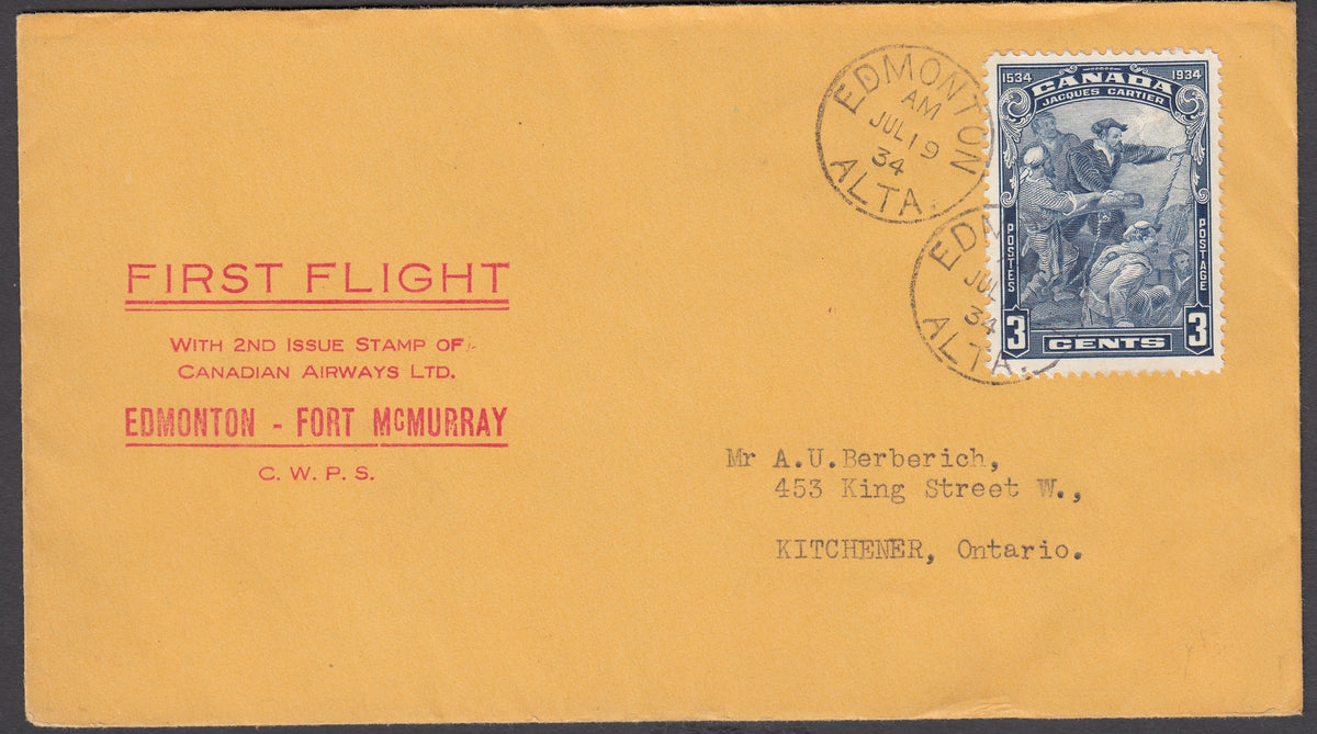 0072CA1803 - Canada CL52 - Used, First Flight Cover