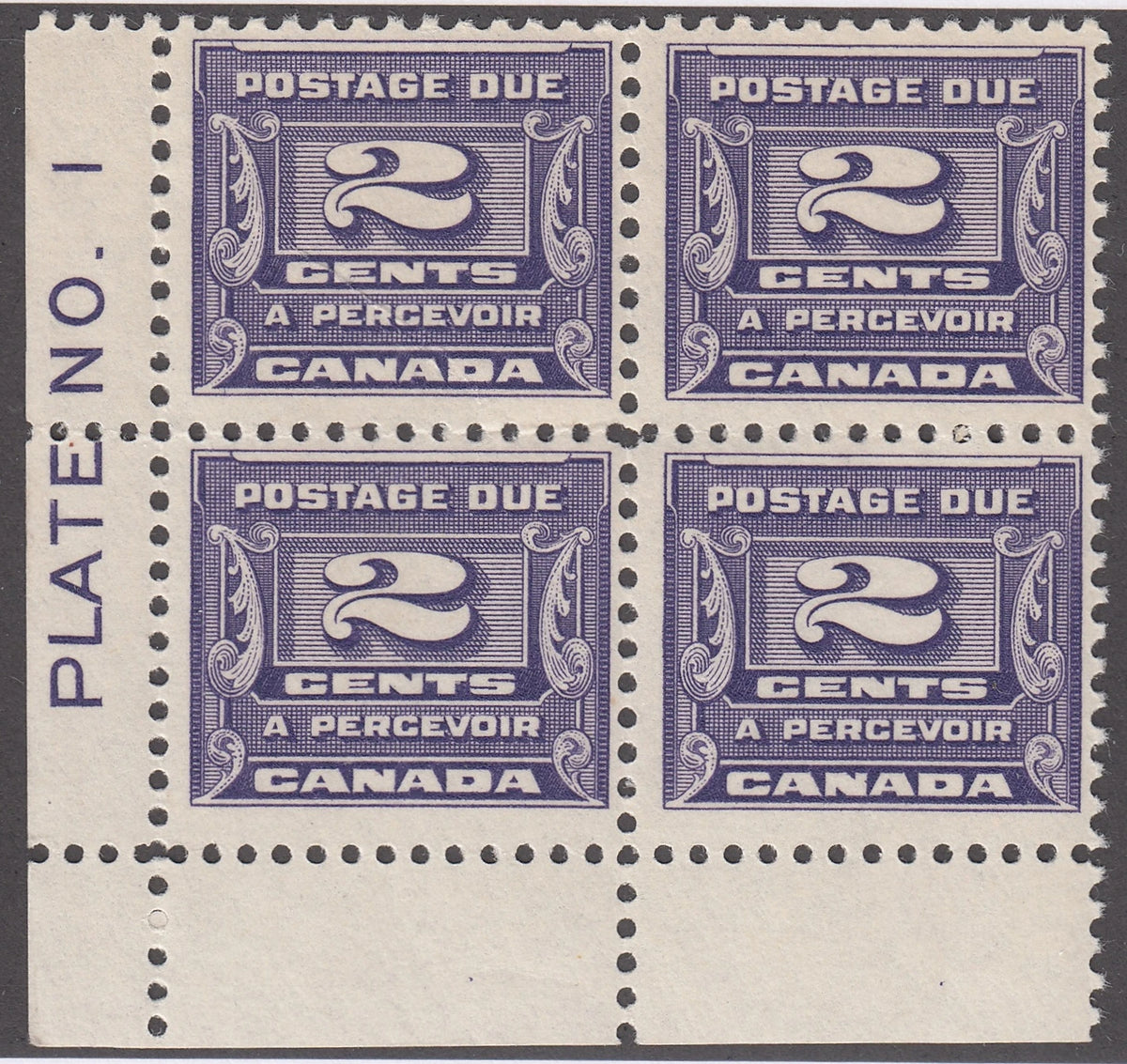 0128CA2104 - Canada J12 - Mint Plate Block