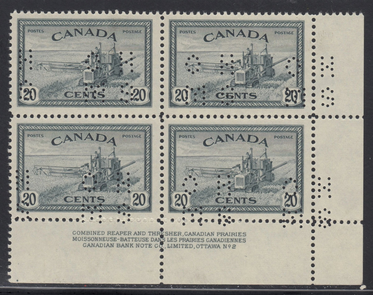 0327CA2111 - Canada O271 &#39;A&#39; - Mint Plate Block