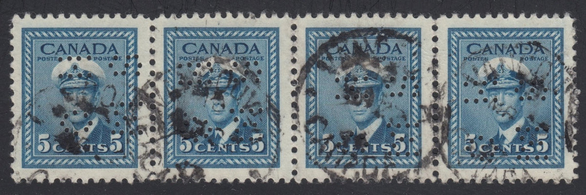 0316CA2109 - Canada O255 &#39;E&#39; - Used Strip, Miss Aligned