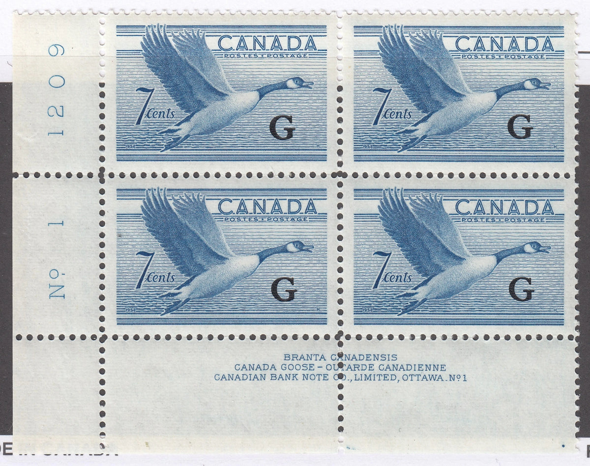 0380CA2104 - Canada O31 - Mint Plate Block