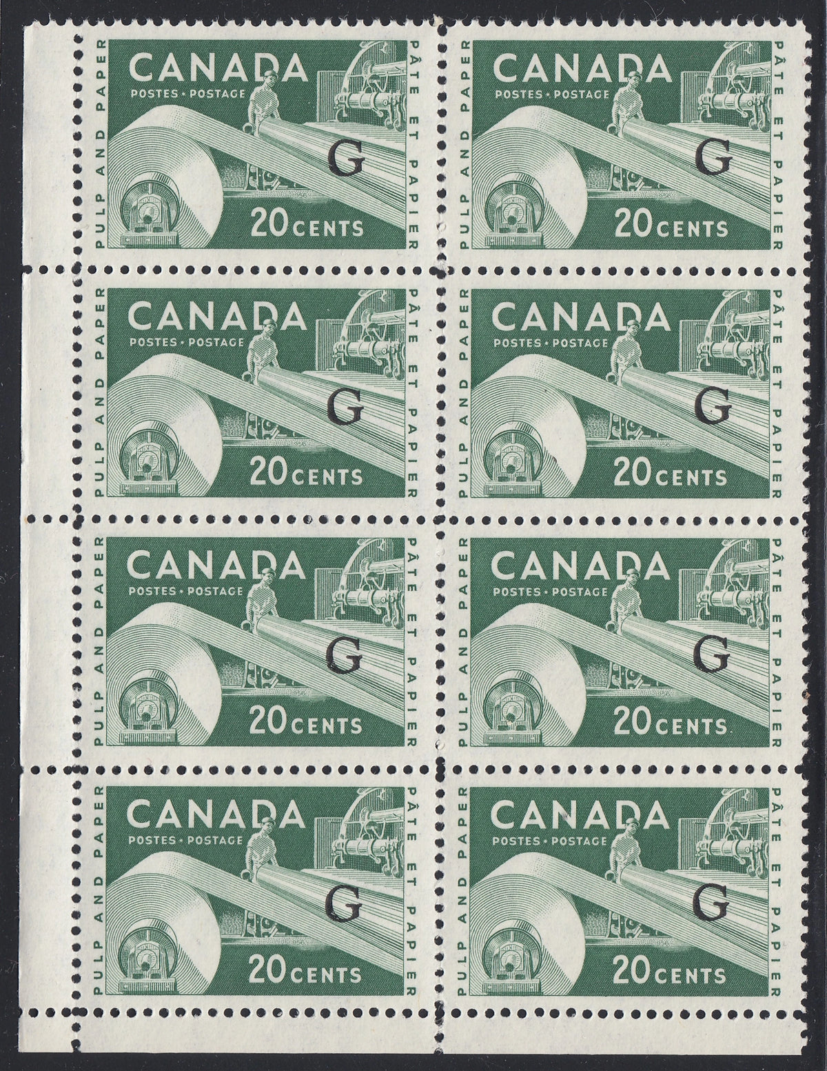 0393CA2104 - Canada O45a - Mint Large Block