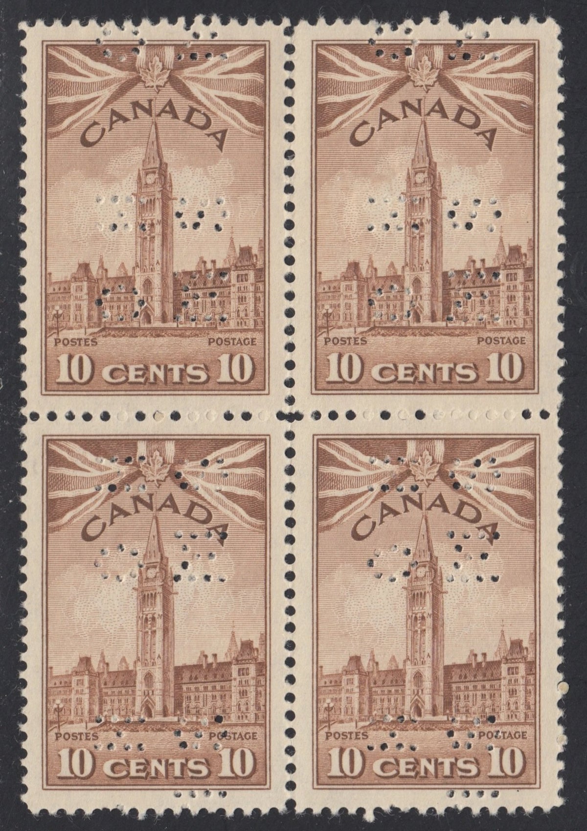 0318CA2109 - Canada O257 &#39;E&#39; - Mint Block