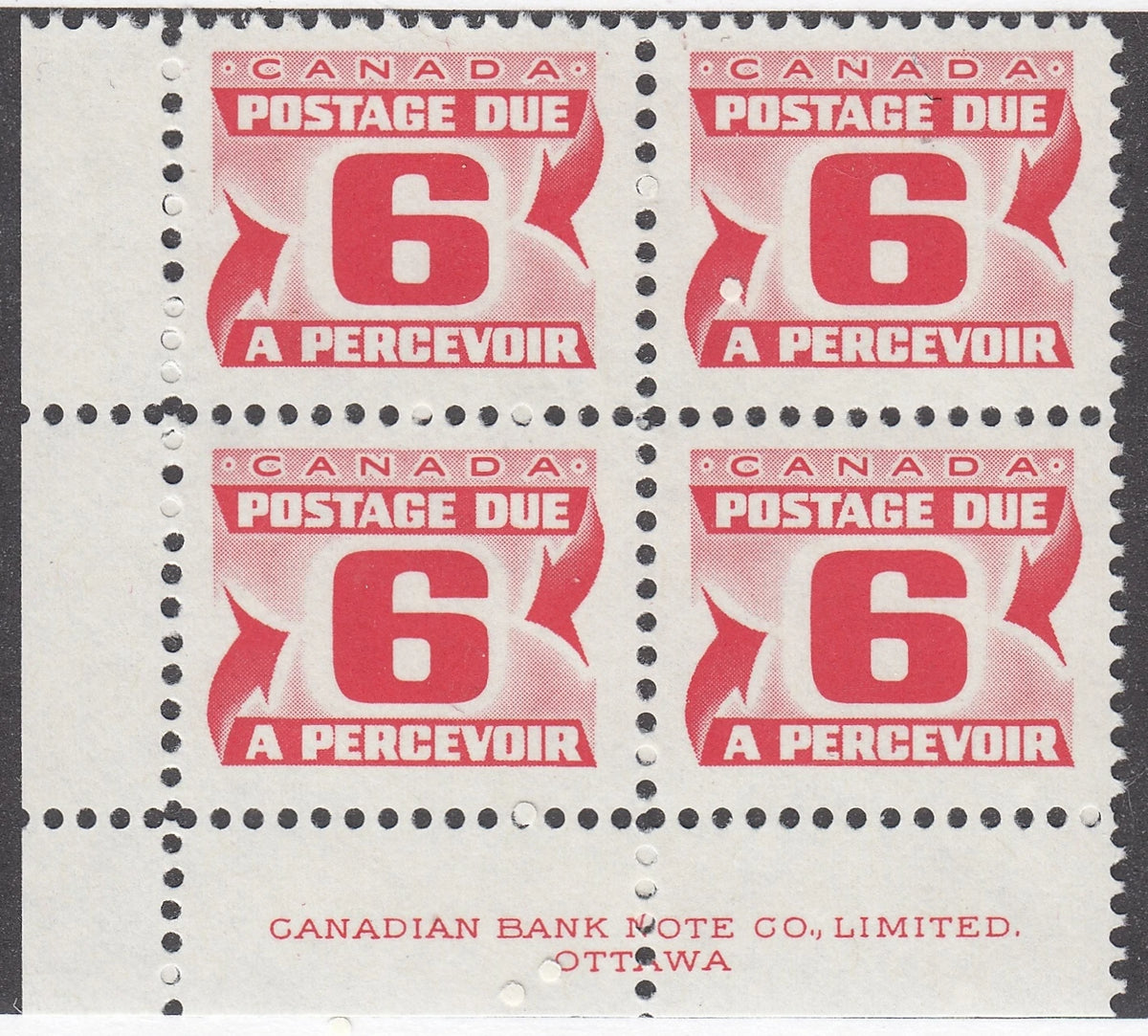 0149CA2107 - Canada J33ii - Mint Corner Block