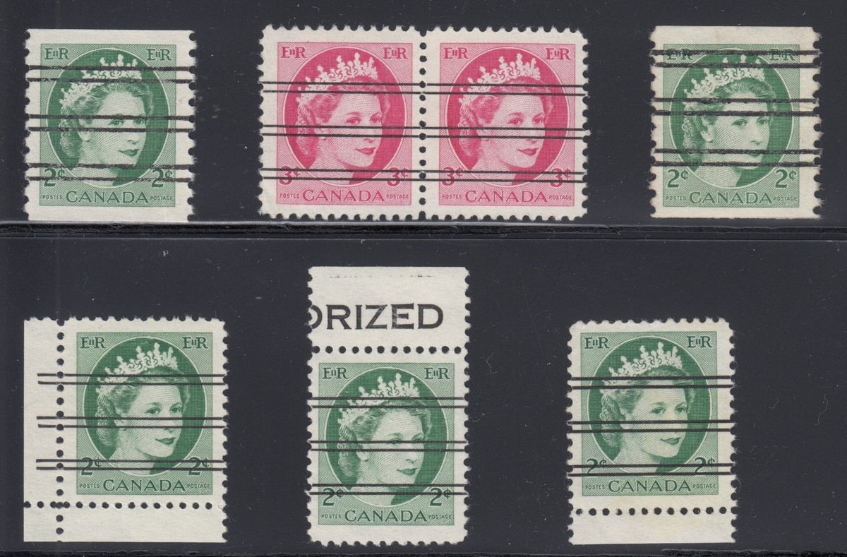 0338CA2111 - Canada #338, 339 - Bar Precancel/Paper Variety