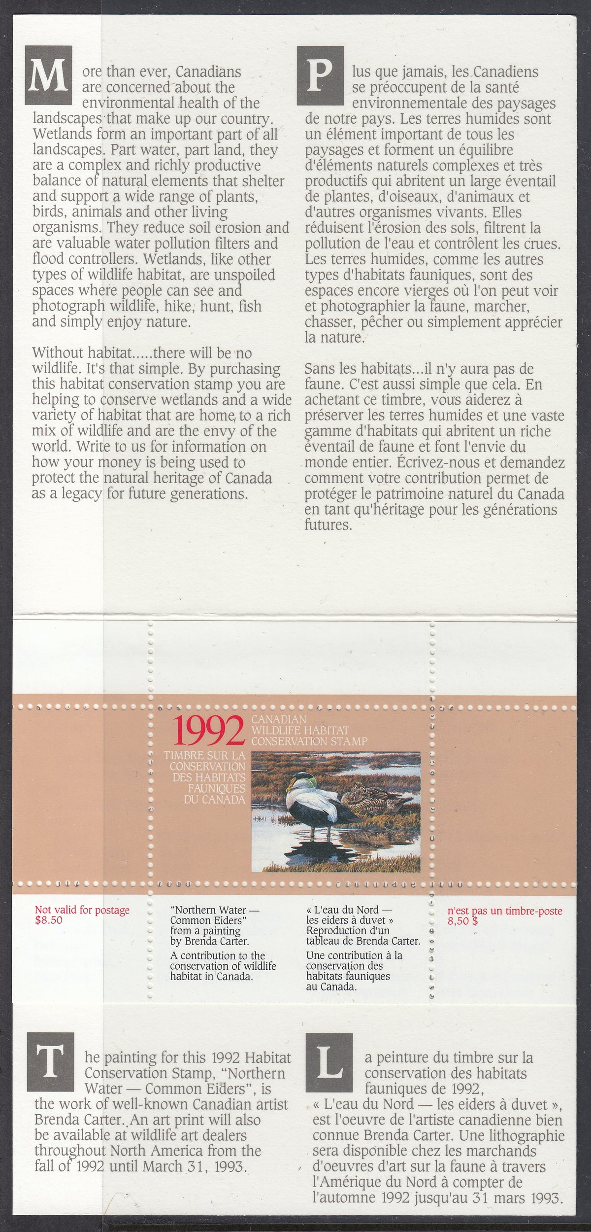 0008FW2105 - FWH8 - Mint in Booklet