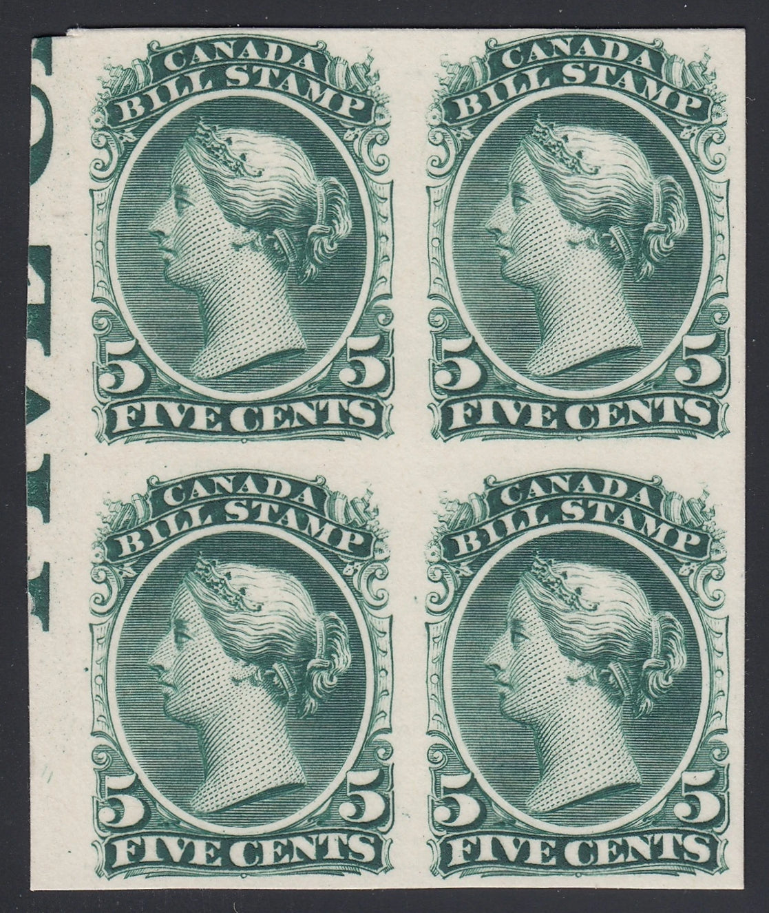 0022FB2107 - FB22 - Trial Colour Plate Proof Block