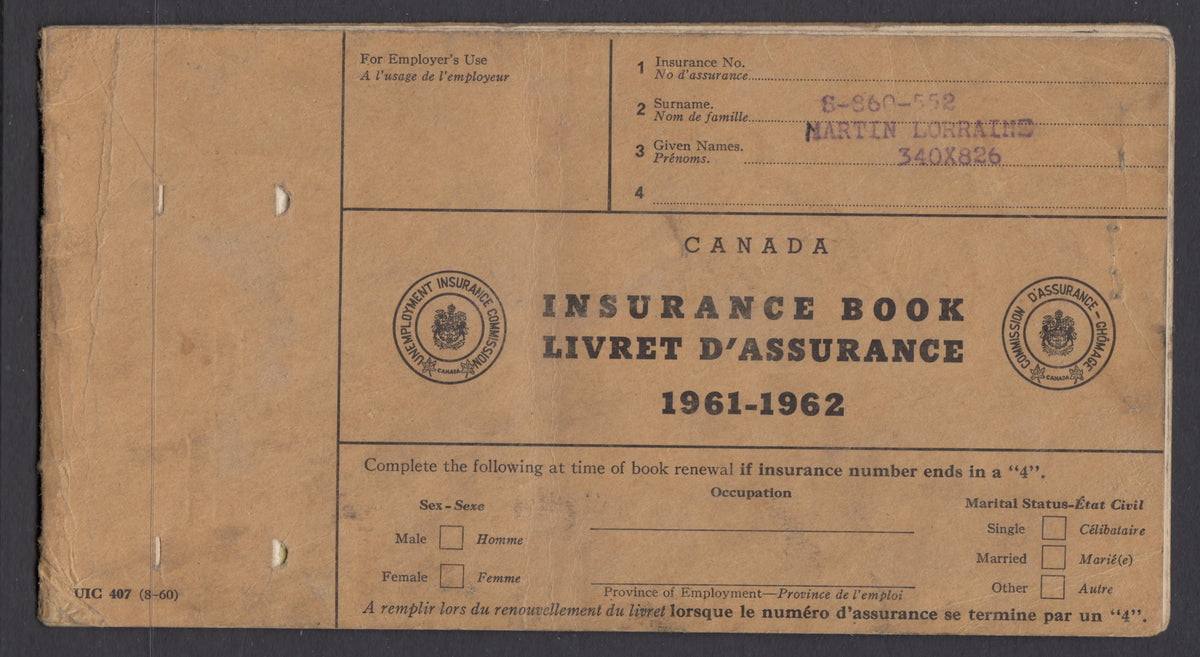 0047FU2110 - FU47//78 - Insurance Book