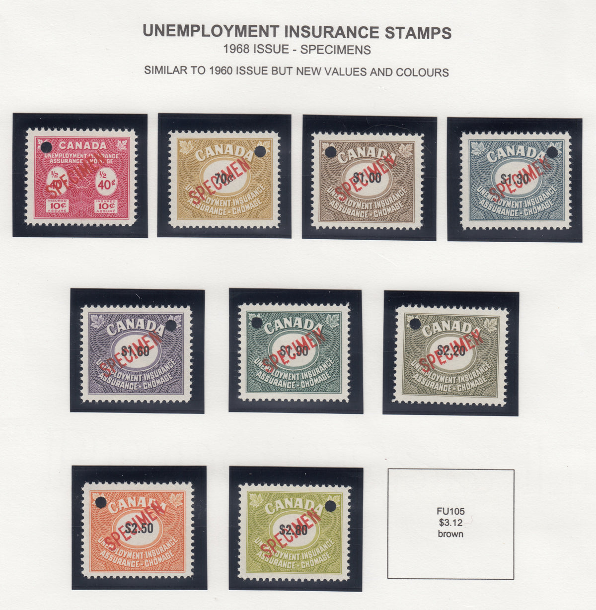 0096FU2110 - FU96-104 - SPECIMEN set