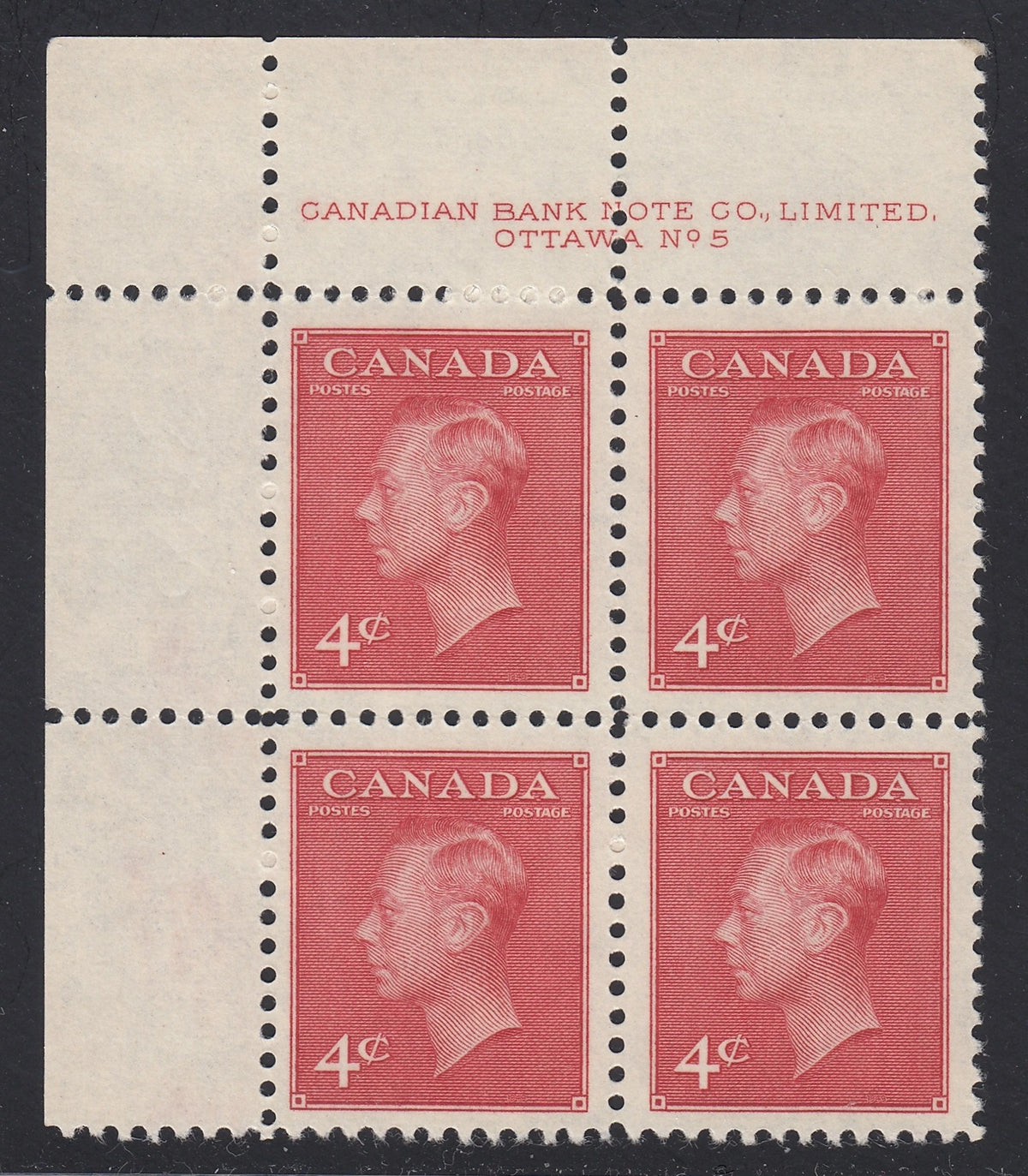 0287CA2104 - Canada #287 - Mint Plate Block