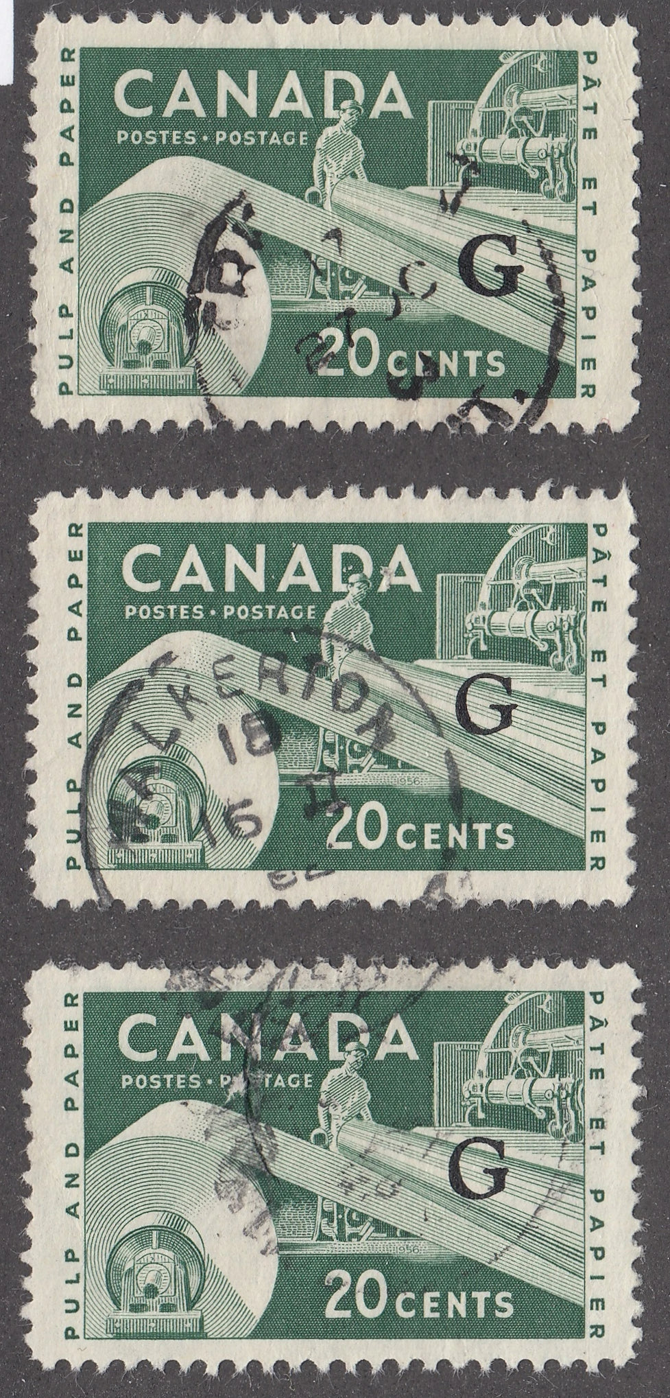 0393CA2103 - Canada O45, 45a, 45aii - Used Variety Set