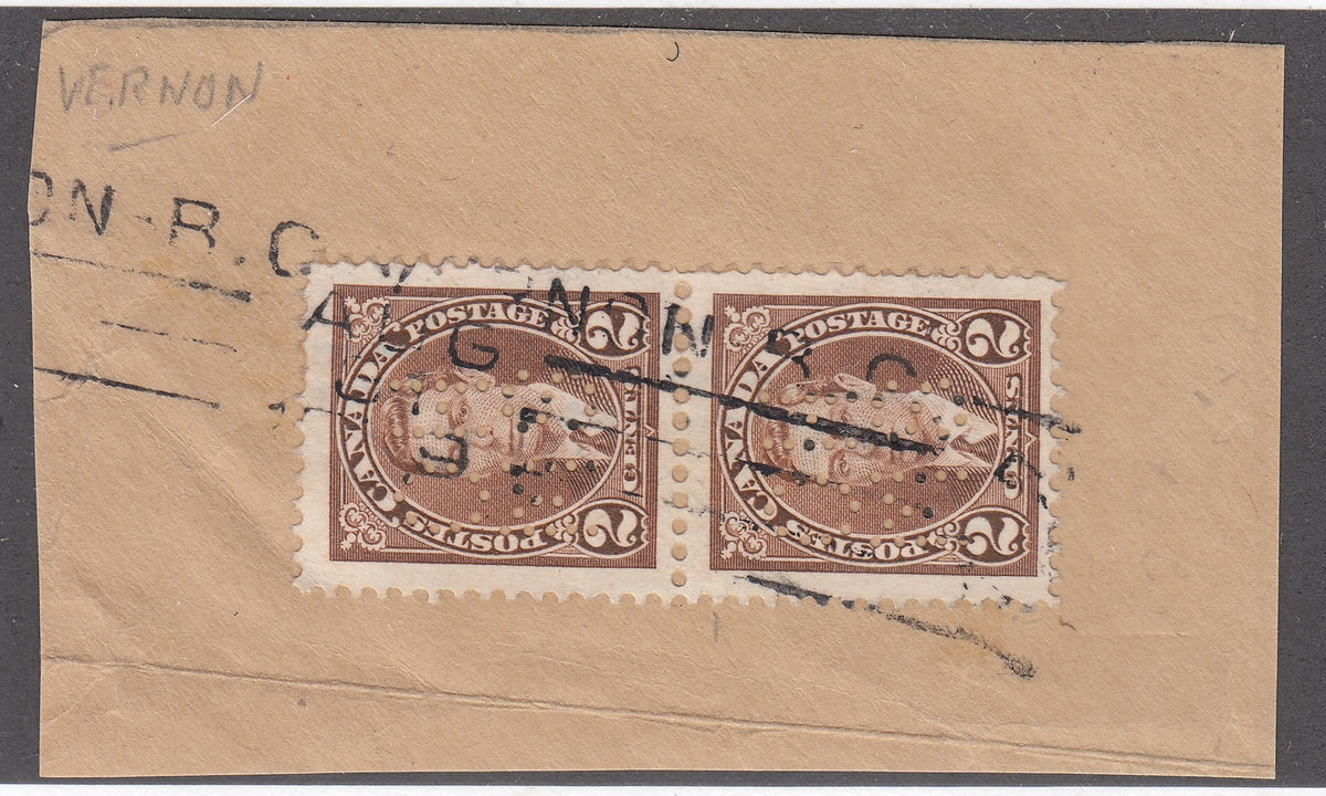 0259CA2104 - Canada OA232 &#39;A&#39; - Used Pair On Piece