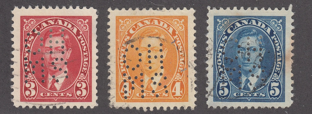 0260CA2104 - Canada OA233-235 &#39;A&#39; - Used &#39;S&#39; Variety Set