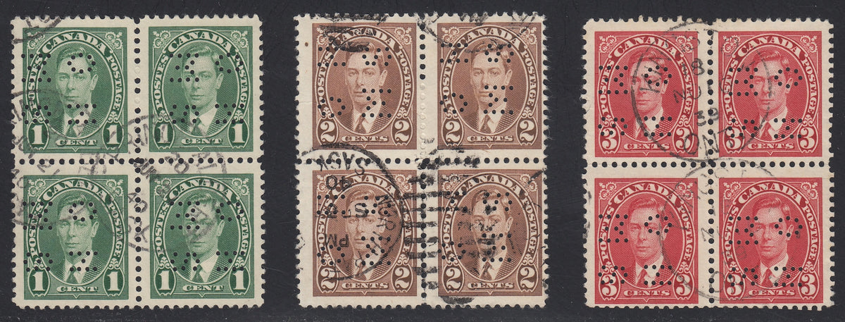 0293CA2106 - Canada O231-O235 &#39;F &amp; E&#39; - Used Blocks Set