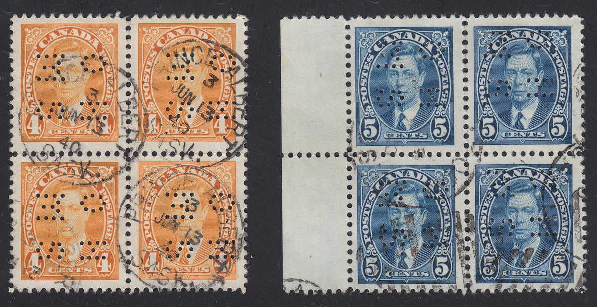 0293CA2106 - Canada O231-O235 &#39;F &amp; E&#39; - Used Blocks Set