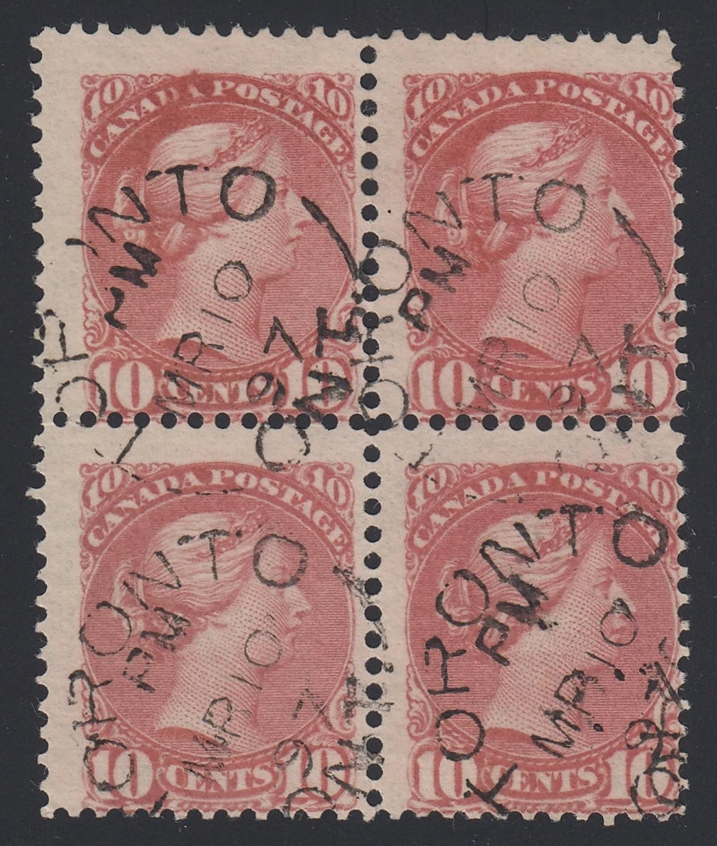 0045CA2107 - Canada #45, Block of 4