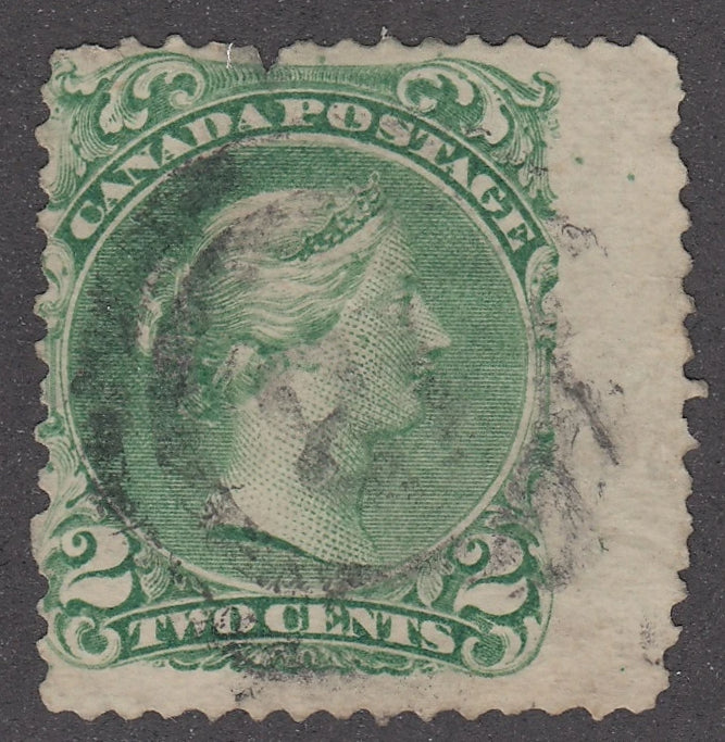 0024CA2107 - Canada #24 - 2-Ring Numeral Cancel &#39;18&#39;