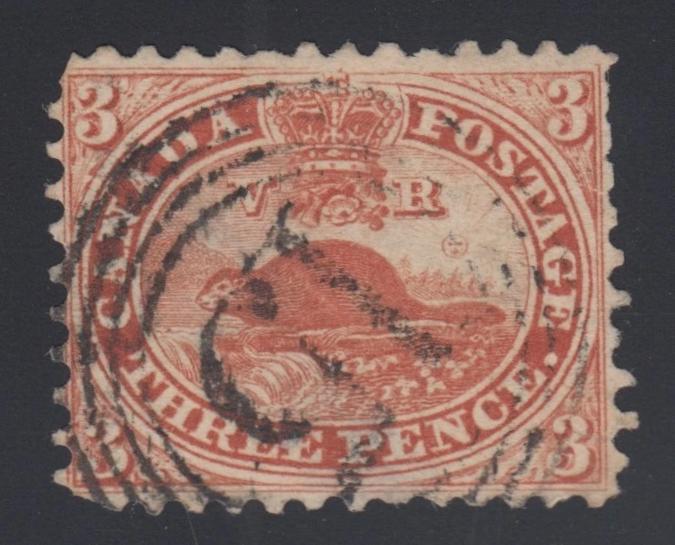 0012CA2112 - Canada #12 - 4-Ring Numeral Cancel &#39;15&#39;