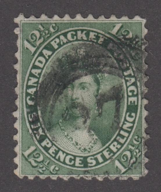 0018CA2112 - Canada #18  -  4-Ring Numeral Cancel &#39;37&#39;