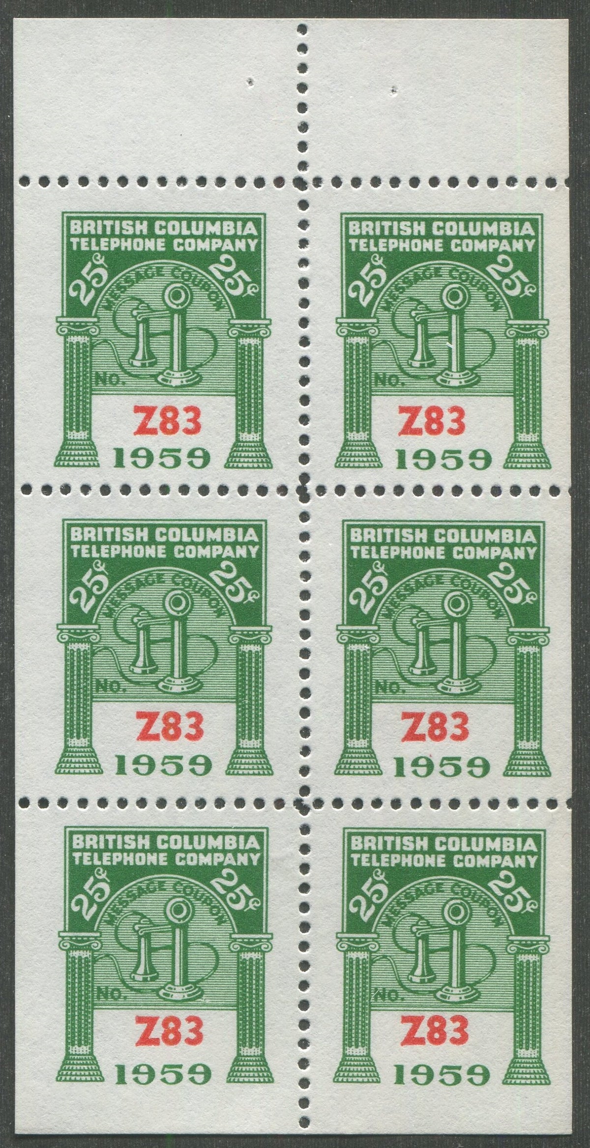 0286BC2302 - BCT188, BCT188a - Mint Booklet Pane