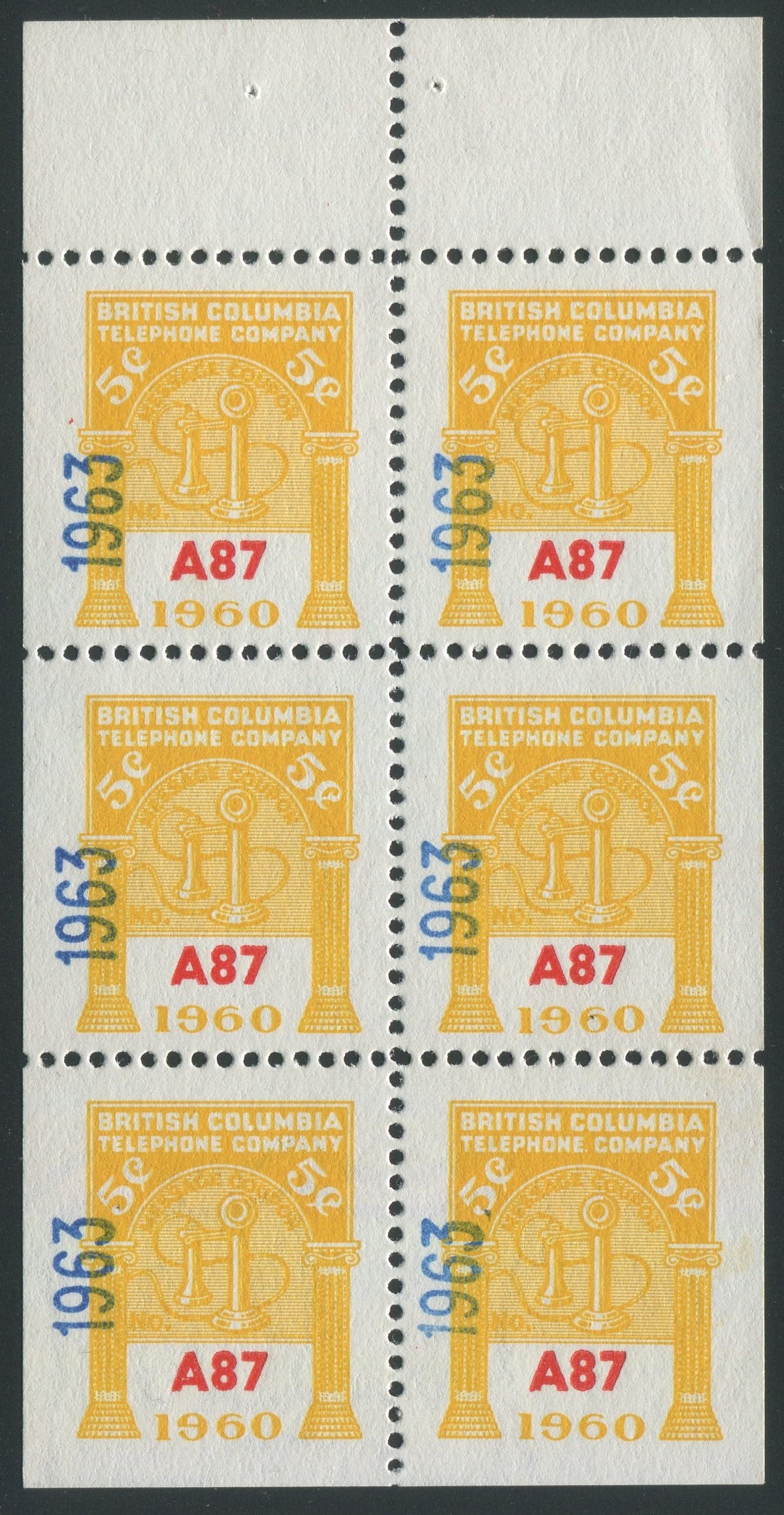 0297BC2302 - BCT199 - Mint Booklet Pane, Watermarked