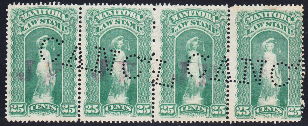0096ML2012 - ML96 - Used Strip of 4, Overprint Variety