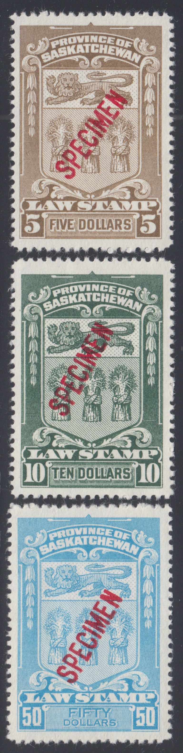 0058SL2204 - SL58, 62-65, 67 - Mint, Specimen Set