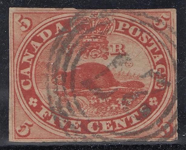 0015CA2201 - Canada #15 - 4 Ring Numeral Cancel &#39;27&#39;