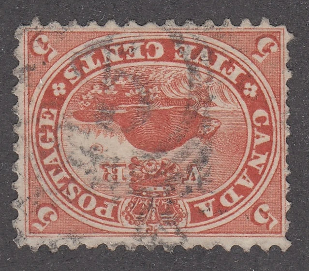 0015CA2105 - Canada #15  -  4-Ring Numeral Cancel &#39;5&#39;