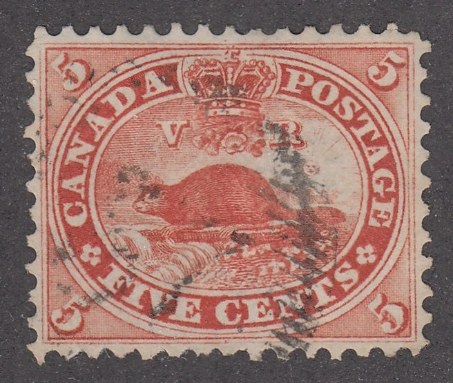 0015CA2105 - Canada #15  -  Numbered Circle Cancel &#39;37&#39;