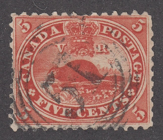 0015CA2105 - Canada #15c  -  4-Ring Numeral Cancel &#39;51&#39;