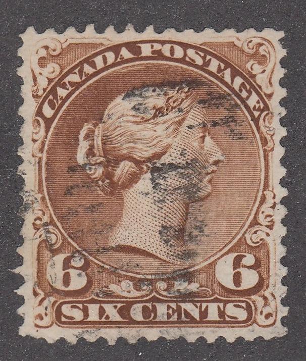 0027CA2105 - Canada #27a,  Numeral Cancel &#39;5&#39;