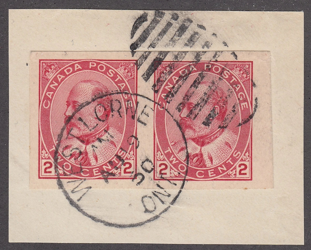 0090CA2105 - Canada #90A  -  Pair On Piece