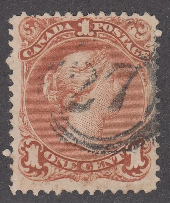 0022CA2103 - Canada #22, 4-Ring Numeral Cancel &#39;27&#39;