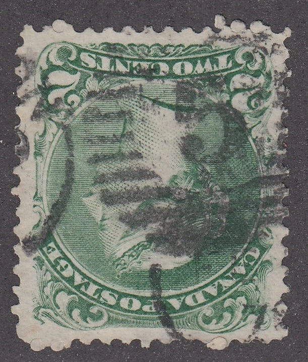 0024CA2103 - Canada #24, Numeral Killer Cancel &#39;5&#39;, Superb