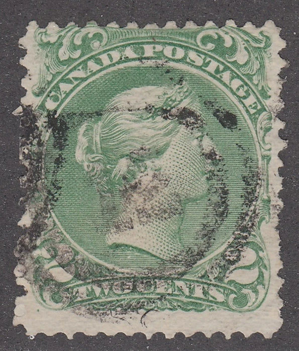 0024CA2103 - Canada #24, 2-Ring Numeral Cancel &#39;12&#39;