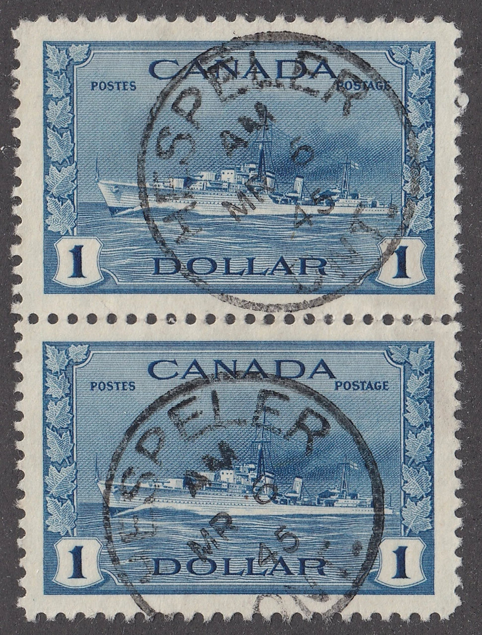 0262CA2106 - Canada #262 - Vertical Pair