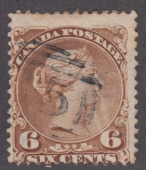 0027CA2103 - Canada #27a, Numeral Killer Cancel &#39;35&#39;