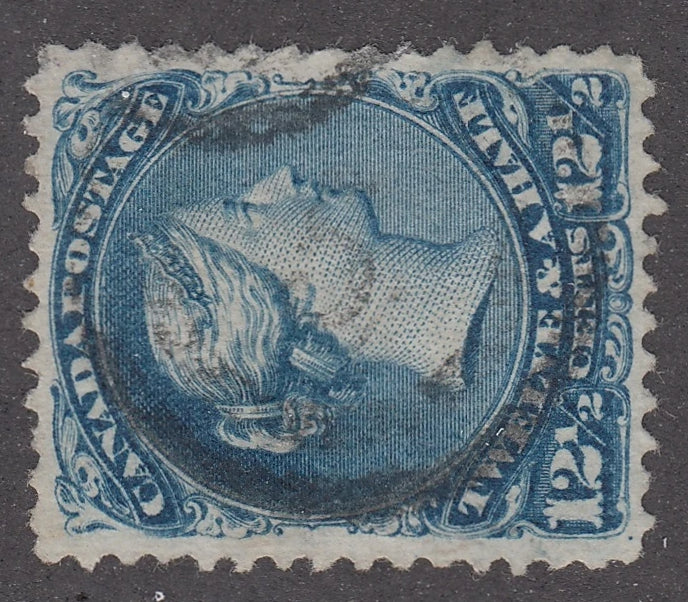 0028CA2103 - Canada #28, 2-Ring Numeral Cancel &#39;5&#39;