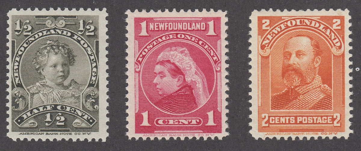 0078NF2106 - Newfoundland #78, 79, 81 - Mint