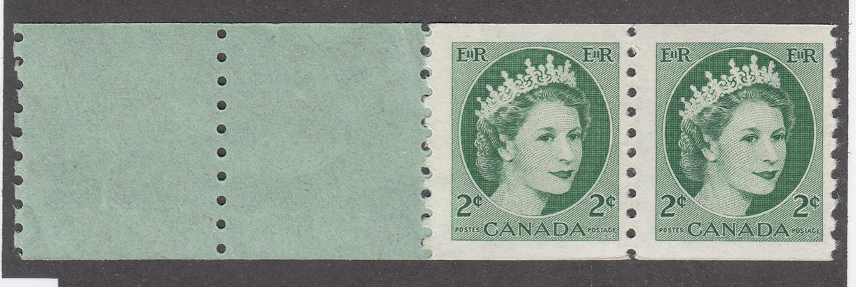 0345CA2105 - Canada #345 - Mint Coil Start Strip Pair
