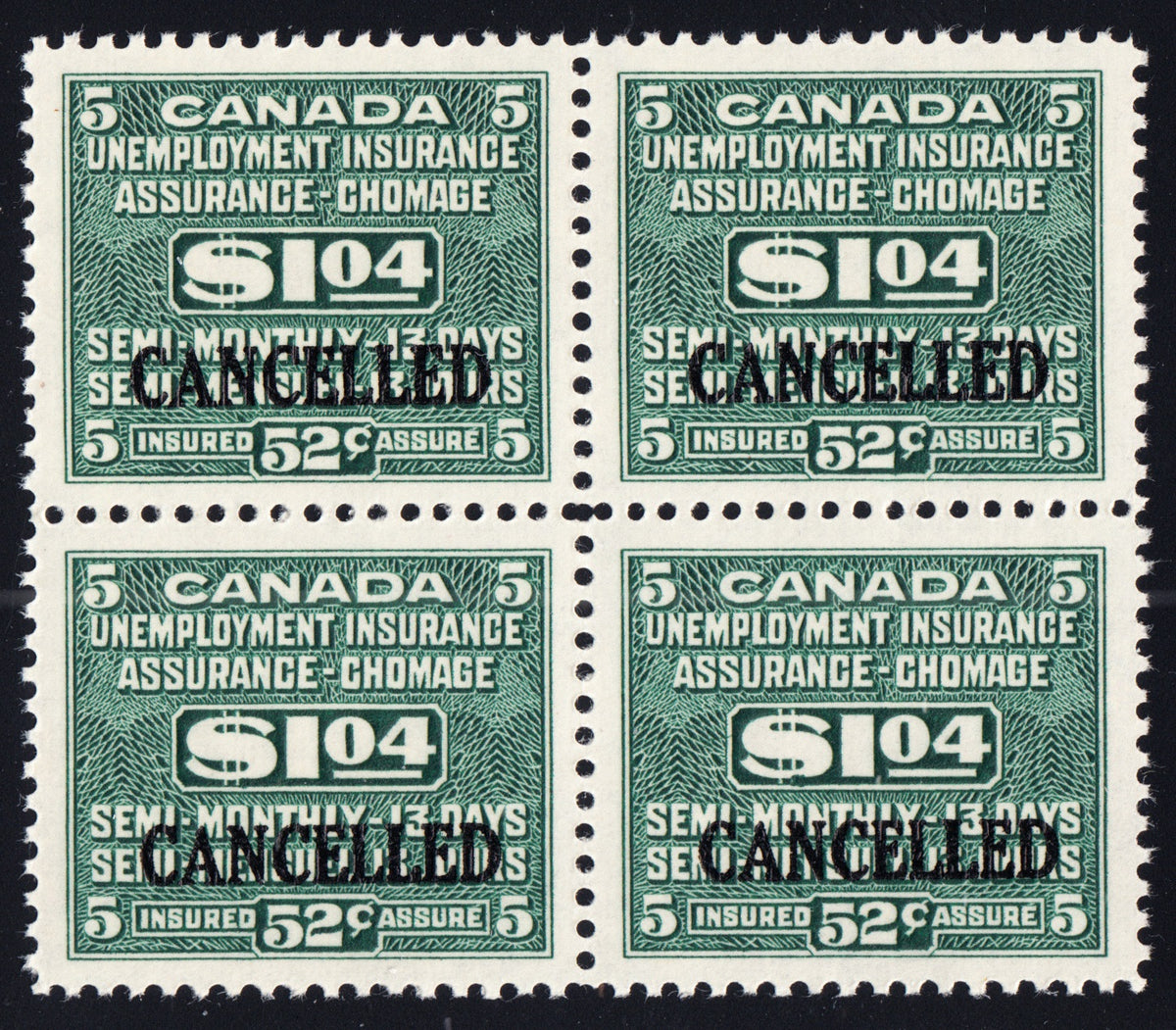 0024FU2204 - FU24 - Specimen, Block of 4